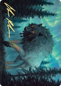 Sarulf, Realm Eater Art Card (Gold-Stamped Signature) [Kaldheim Art Series] | L.A. Mood Comics and Games