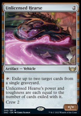 Unlicensed Hearse (Promo Pack) [Streets of New Capenna Promos] | L.A. Mood Comics and Games