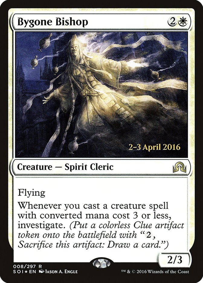 Bygone Bishop [Shadows over Innistrad Prerelease Promos] | L.A. Mood Comics and Games