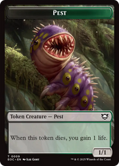 Beast (0006) // Pest Double-Sided Token [Edge of Eternities Commander Tokens] | L.A. Mood Comics and Games