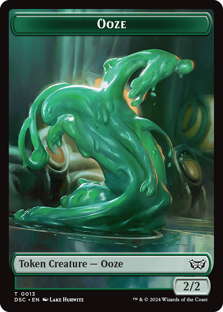 Insect (0012) // Ooze (0013) Double-Sided Token [Duskmourn: House of Horror Commander Tokens] | L.A. Mood Comics and Games