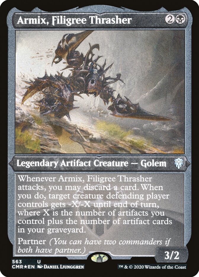 Armix, Filigree Thrasher (Etched) [Commander Legends] | L.A. Mood Comics and Games