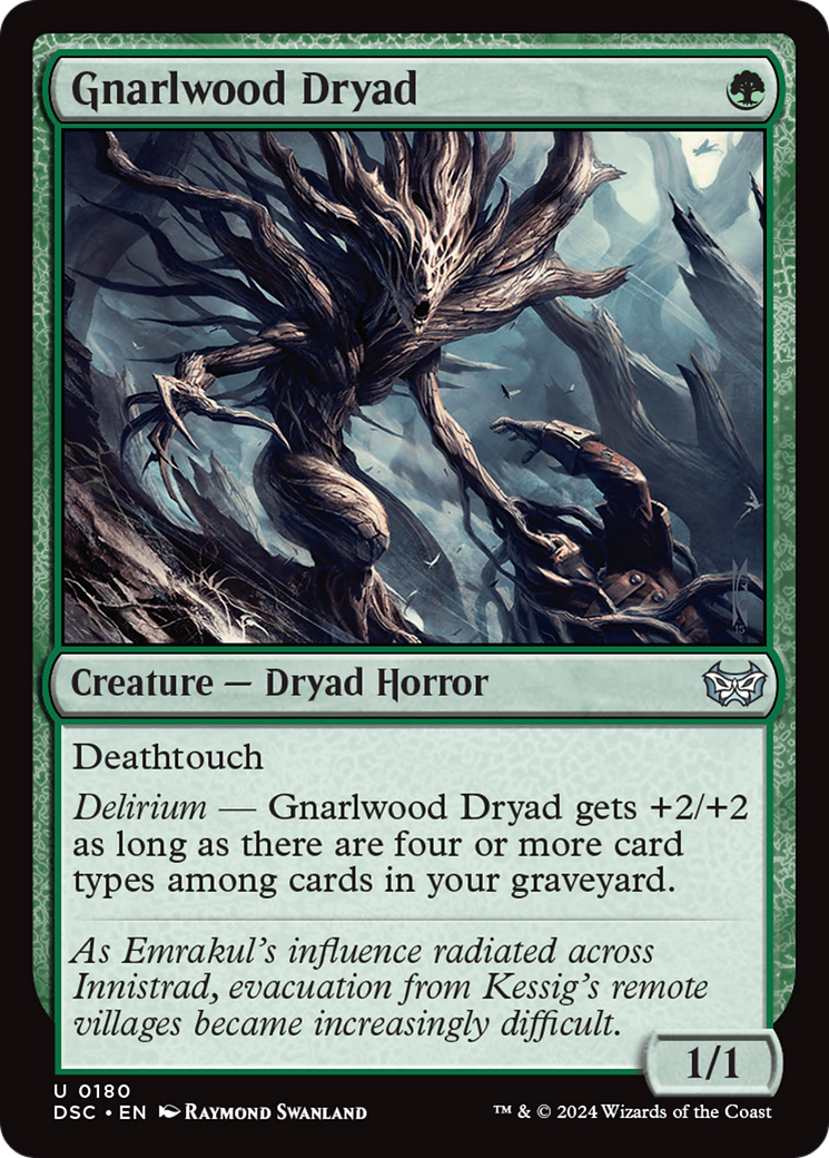 Gnarlwood Dryad [Duskmourn: House of Horror Commander] | L.A. Mood Comics and Games