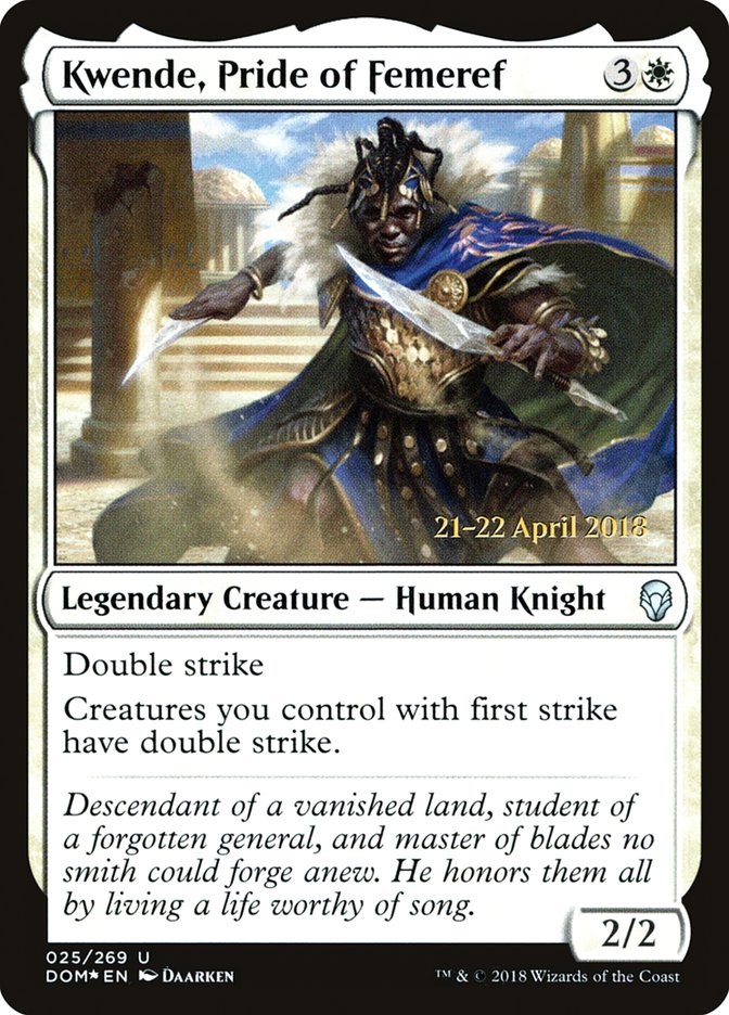 Kwende, Pride of Femeref [Dominaria Prerelease Promos] | L.A. Mood Comics and Games