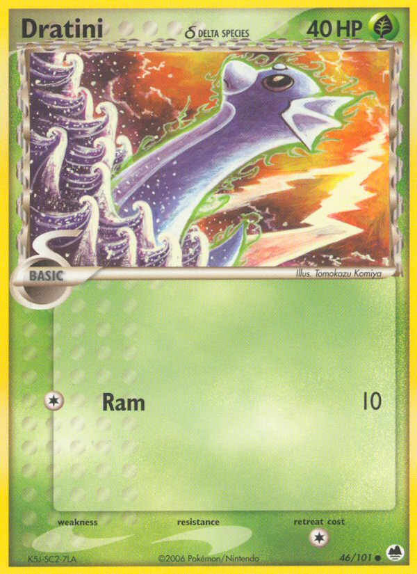 Dratini (46/101) (Delta Species) [EX: Dragon Frontiers] | L.A. Mood Comics and Games