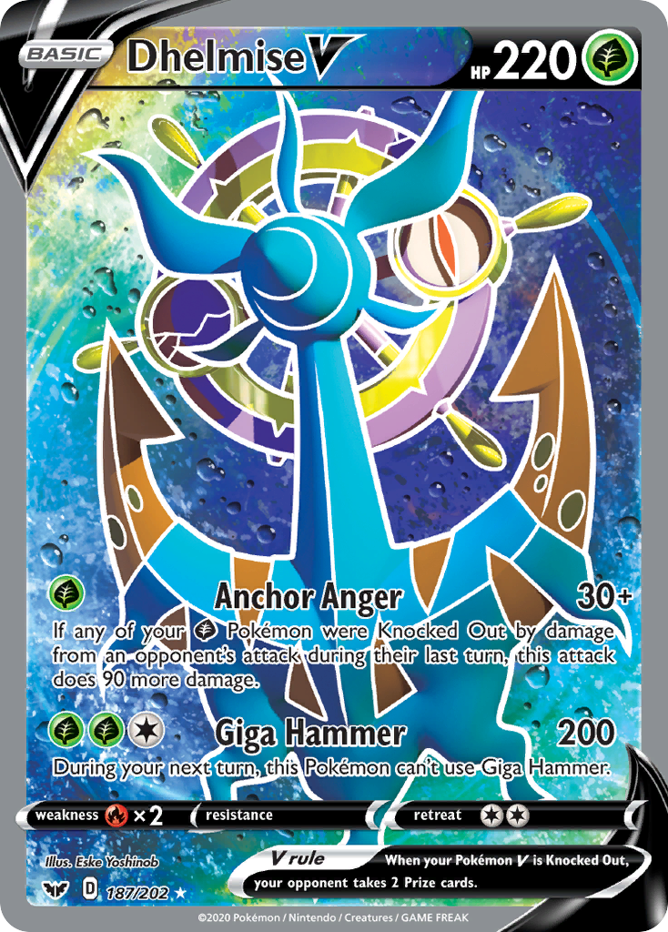 Dhelmise V (187/202) [Sword & Shield: Base Set] | L.A. Mood Comics and Games