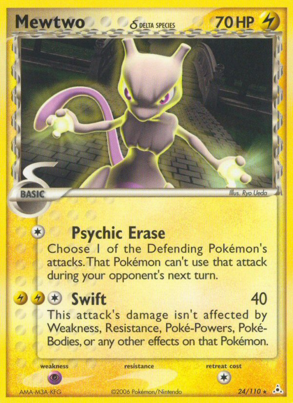 Mewtwo (24/110) (Delta Species) [EX: Holon Phantoms] | L.A. Mood Comics and Games
