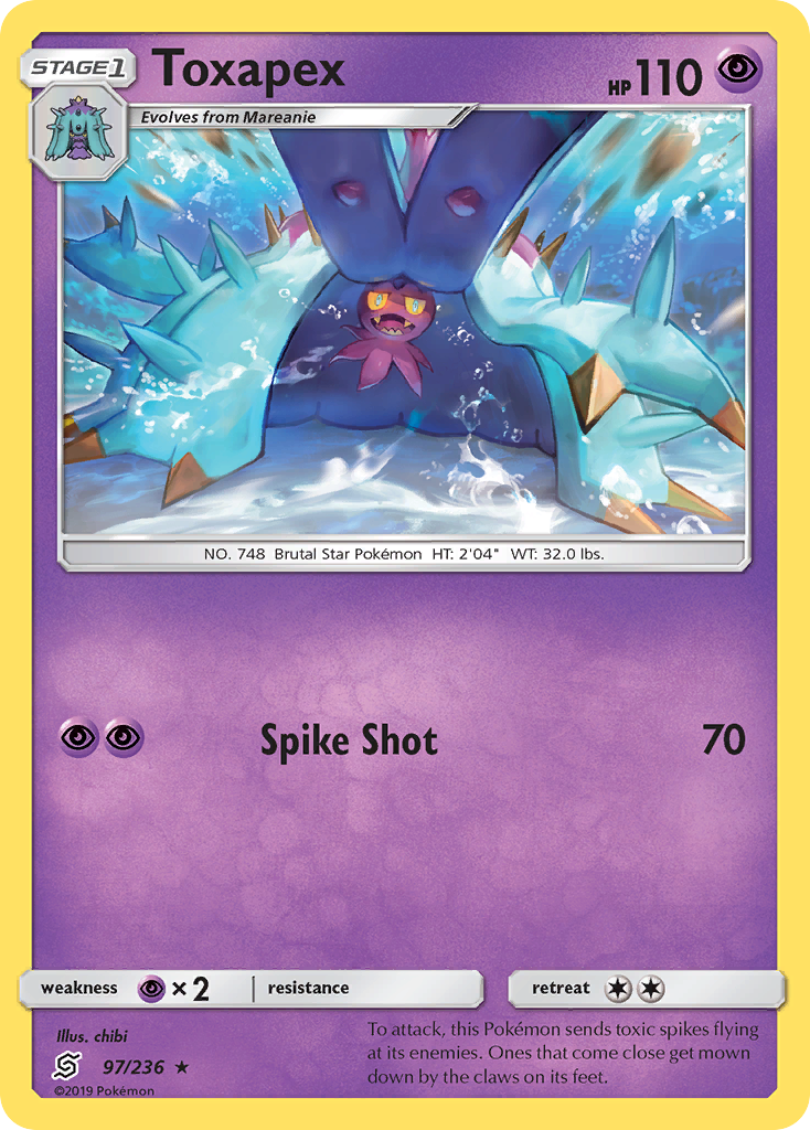 Toxapex (97/236) [Sun & Moon: Unified Minds] | L.A. Mood Comics and Games