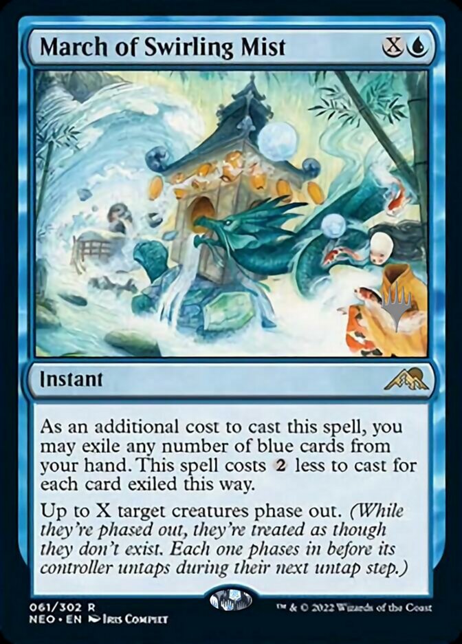 March of Swirling Mist (Promo Pack) [Kamigawa: Neon Dynasty Promos] | L.A. Mood Comics and Games