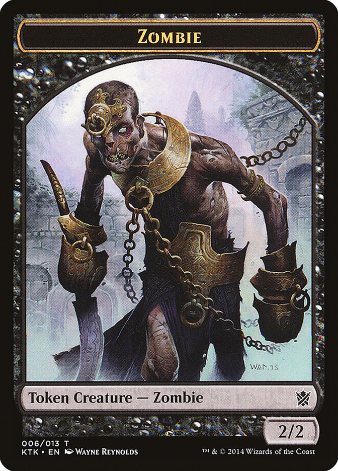Zombie Token [Khans of Tarkir Tokens] | L.A. Mood Comics and Games