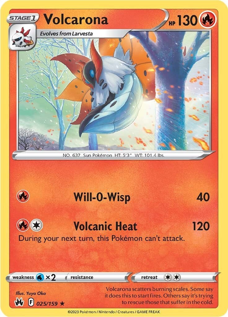 Volcarona (025/159) [Sword & Shield: Crown Zenith] | L.A. Mood Comics and Games