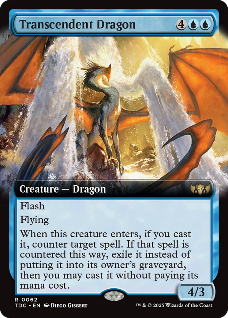 Transcendent Dragon (Extended Art) [Tarkir: Dragonstorm Commander] | L.A. Mood Comics and Games