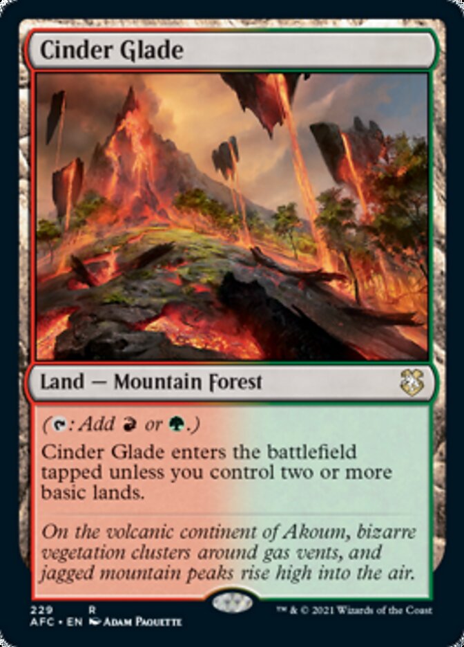Cinder Glade [Dungeons & Dragons: Adventures in the Forgotten Realms Commander] | L.A. Mood Comics and Games