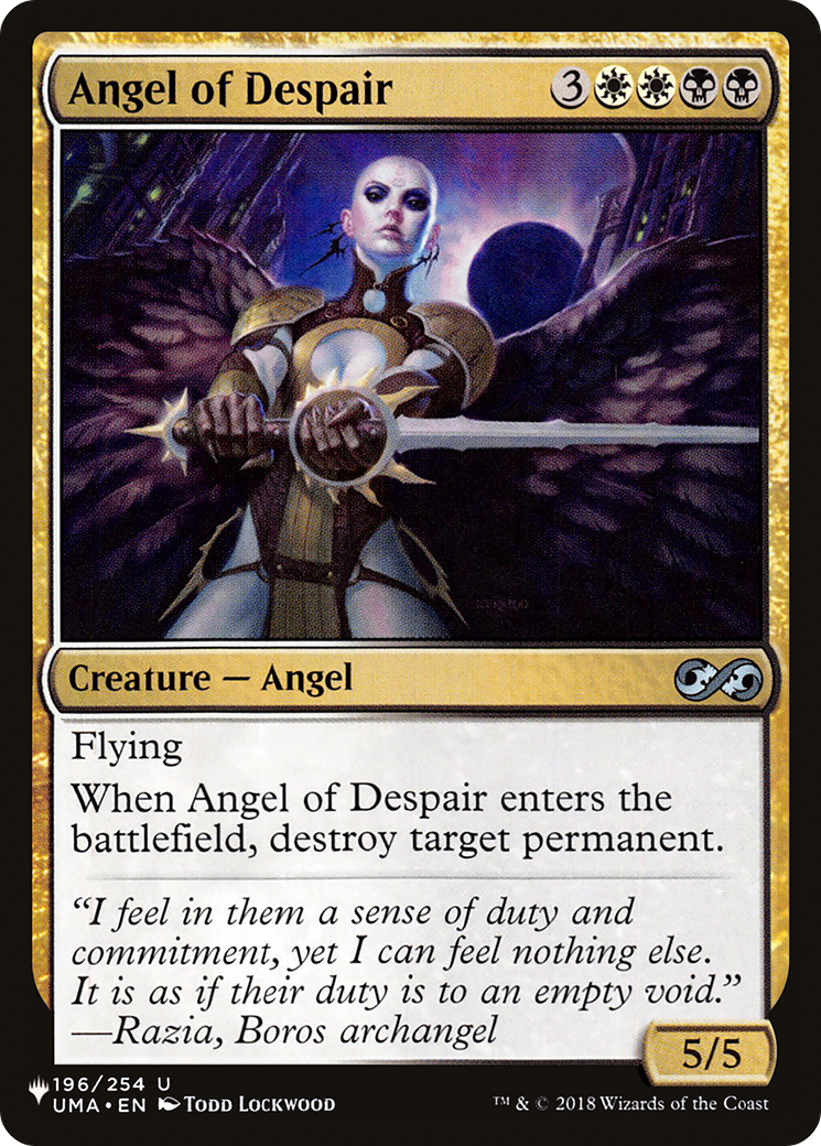 Angel of Despair [The List Reprints] | L.A. Mood Comics and Games