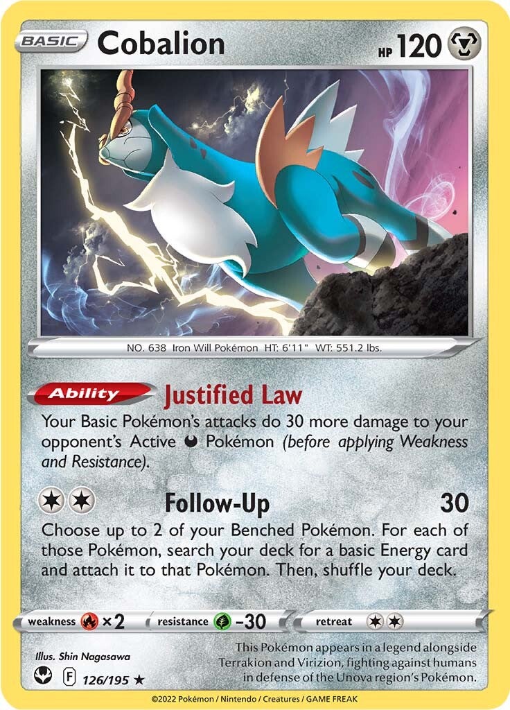 Cobalion (126/195) [Sword & Shield: Silver Tempest] | L.A. Mood Comics and Games