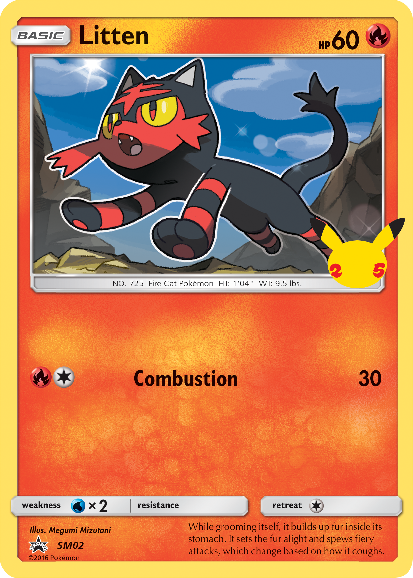 Litten (SM02) (Jumbo Card) [First Partner Pack] | L.A. Mood Comics and Games