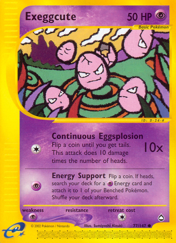 Exeggcute (77/147) [Aquapolis] | L.A. Mood Comics and Games