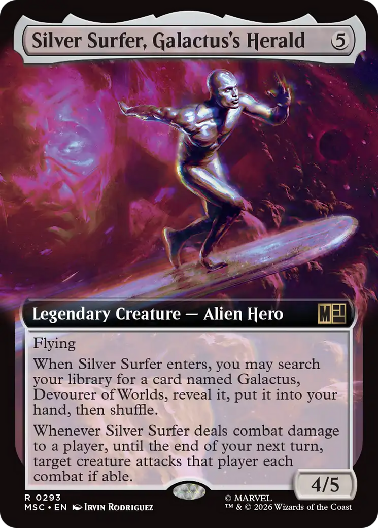 Silver Surfer, Galactus's Herald (Extended Art) [Marvel Super Heroes Commander] | L.A. Mood Comics and Games