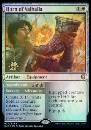 Horn of Valhalla // Ysgard's Call [Commander Legends: Battle for Baldur's Gate Prerelease Promos] | L.A. Mood Comics and Games