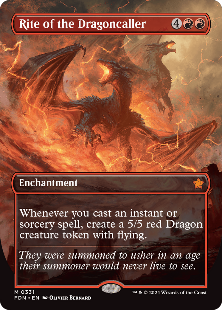 Rite of the Dragoncaller (Borderless) [Foundations] | L.A. Mood Comics and Games