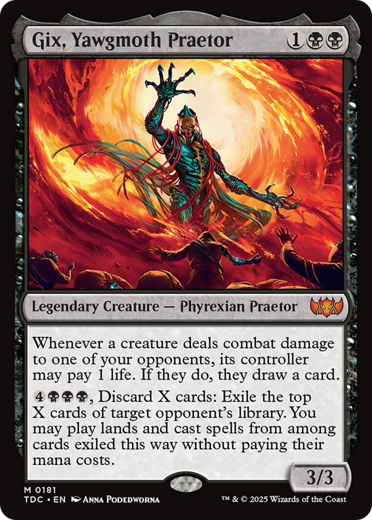 Gix, Yawgmoth Praetor [Tarkir: Dragonstorm Commander] | L.A. Mood Comics and Games