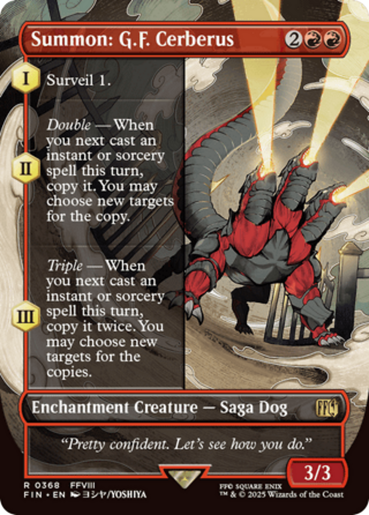 Summon: G.F. Cerberus (Borderless) [FINAL FANTASY] | L.A. Mood Comics and Games