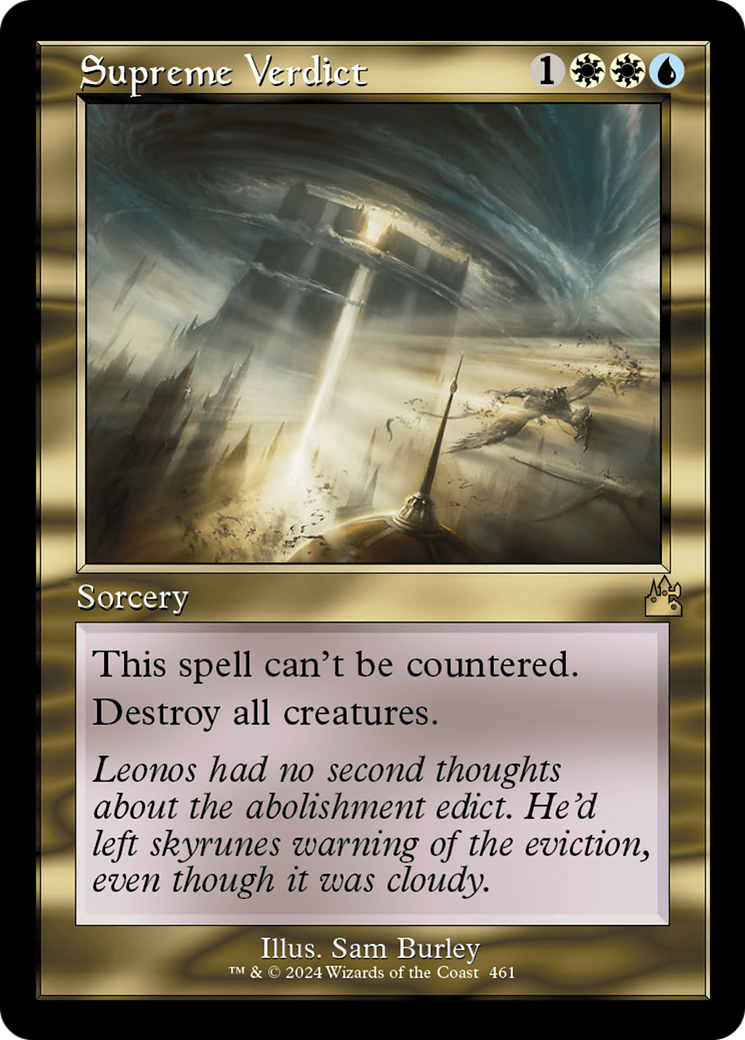 Supreme Verdict (Retro Frame) [Ravnica Remastered] | L.A. Mood Comics and Games