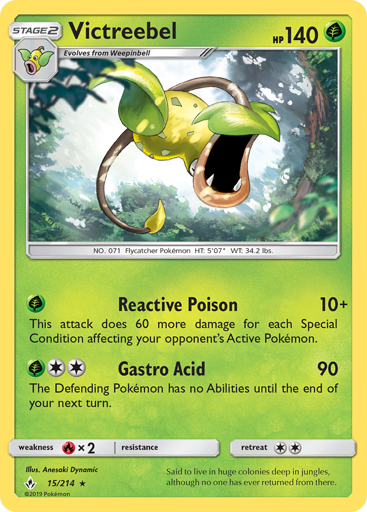 Victreebel (15/214) [Sun & Moon: Unbroken Bonds] | L.A. Mood Comics and Games