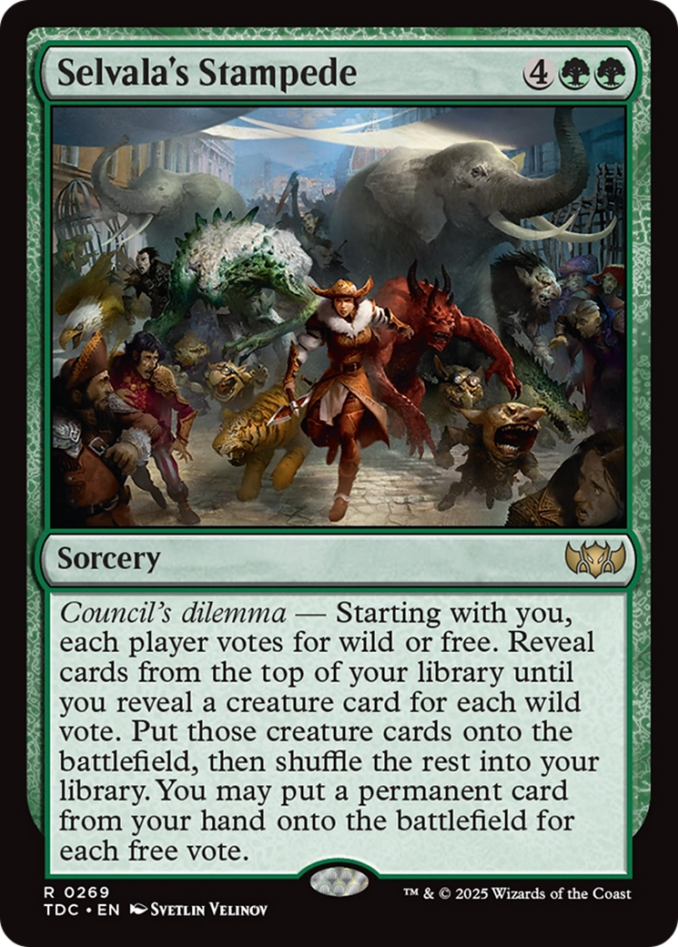 Selvala's Stampede [Tarkir: Dragonstorm Commander] | L.A. Mood Comics and Games