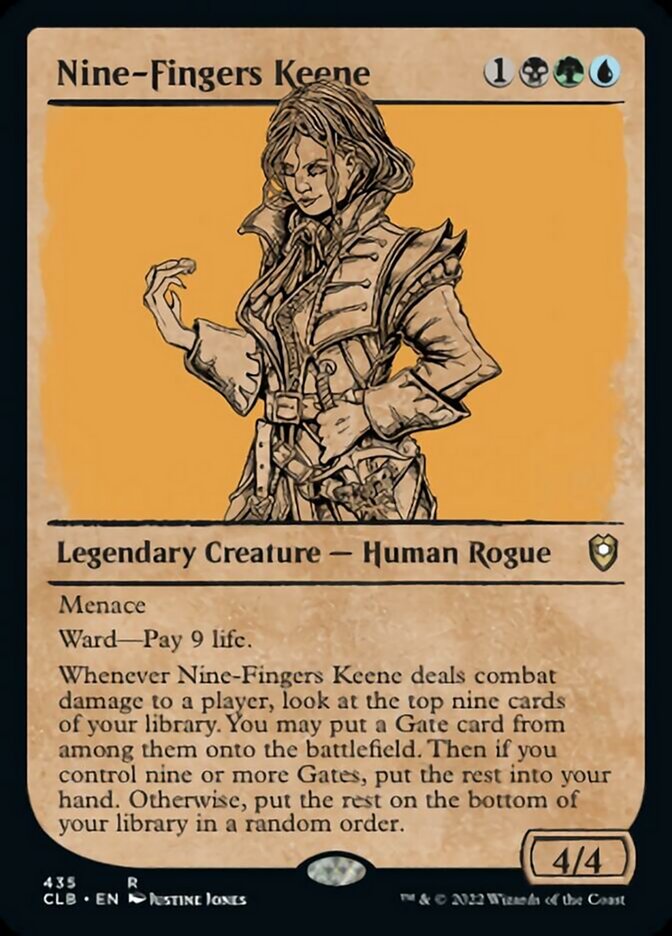 Nine-Fingers Keene (Showcase) [Commander Legends: Battle for Baldur's Gate] | L.A. Mood Comics and Games
