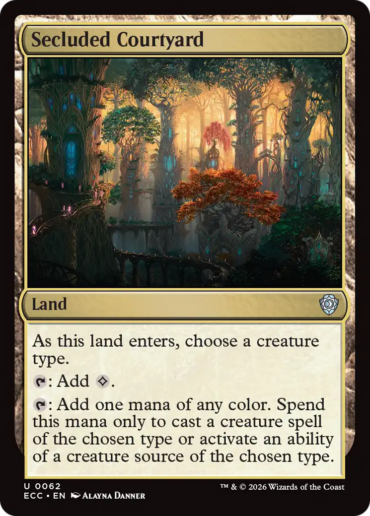 Secluded Courtyard [Lorwyn Eclipsed Commander] | L.A. Mood Comics and Games