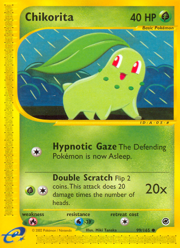Chikorita (99/165) [Expedition: Base Set] | L.A. Mood Comics and Games