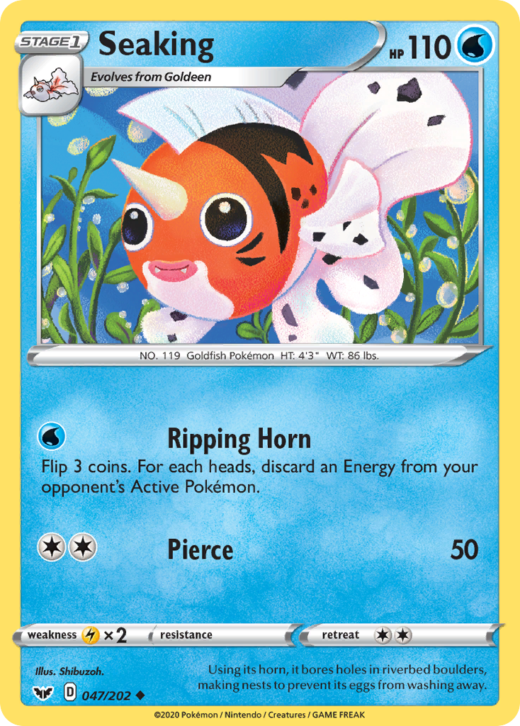 Seaking (047/202) [Sword & Shield: Base Set] | L.A. Mood Comics and Games
