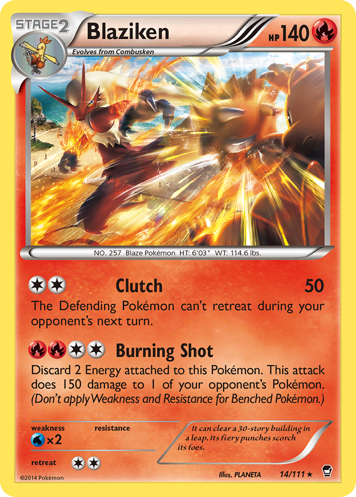 Blaziken (14/111) [XY: Furious Fists] | L.A. Mood Comics and Games