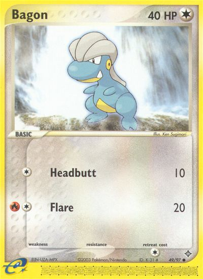 Bagon (49/97) [EX: Dragon] | L.A. Mood Comics and Games