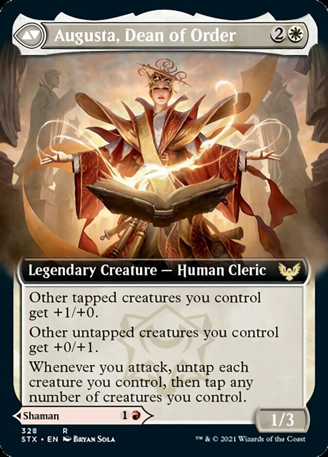 Plargg, Dean of Chaos // Augusta, Dean of Order (Extended Art) [Strixhaven: School of Mages] | L.A. Mood Comics and Games