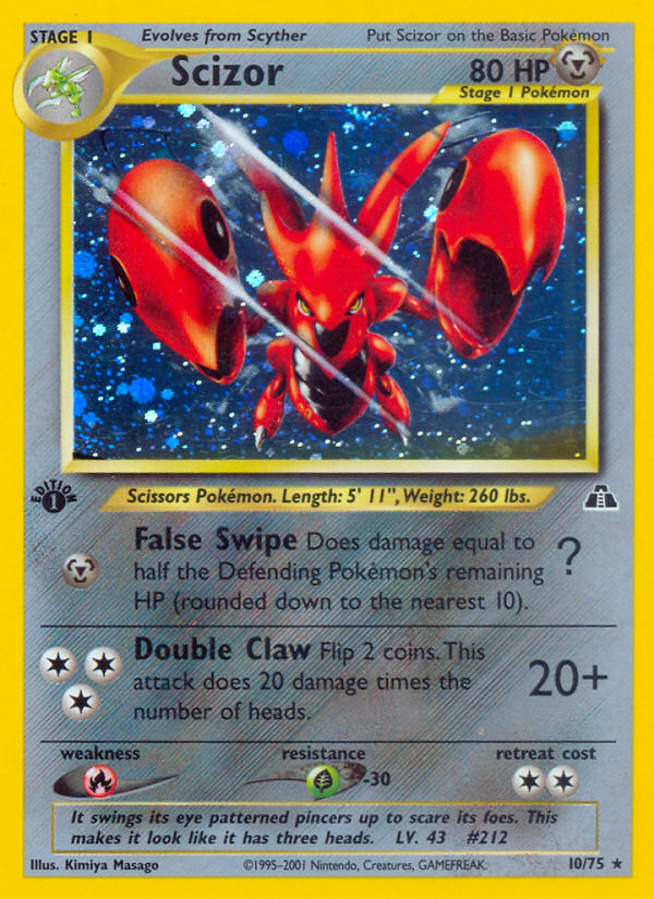 Scizor (10/75) [Neo Discovery 1st Edition] | L.A. Mood Comics and Games