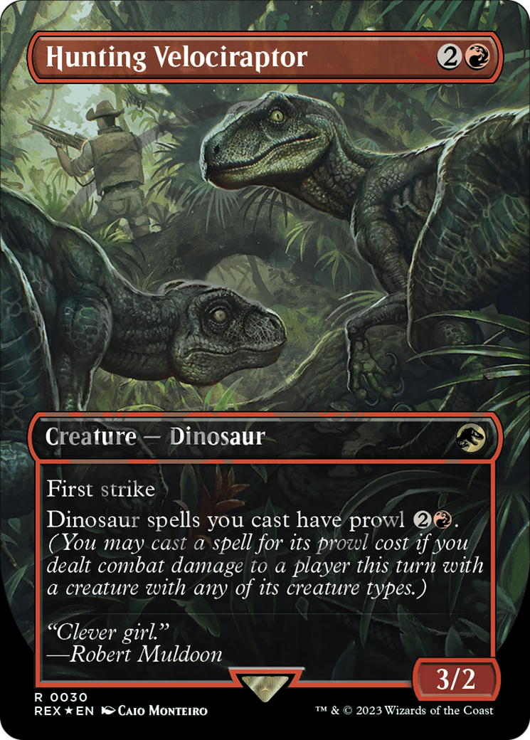 Hunting Velociraptor (Emblem) (Borderless) [Jurassic World Collection Tokens] | L.A. Mood Comics and Games