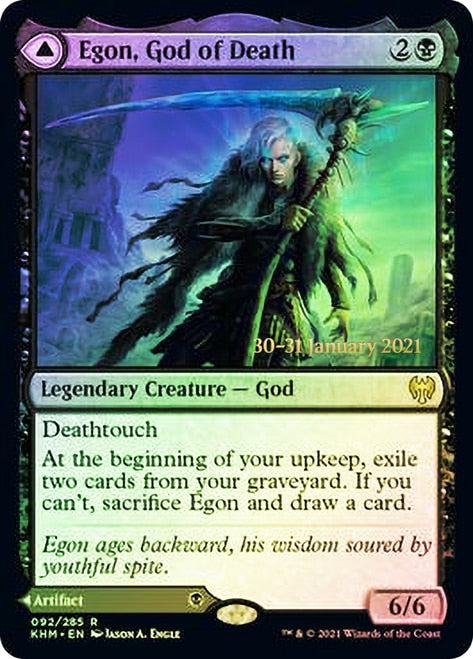 Egon, God of Death // Throne of Death [Kaldheim Prerelease Promos] | L.A. Mood Comics and Games