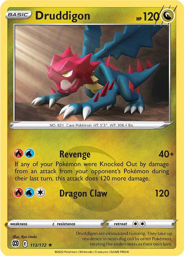 Druddigon (113/172) [Sword & Shield: Brilliant Stars] | L.A. Mood Comics and Games