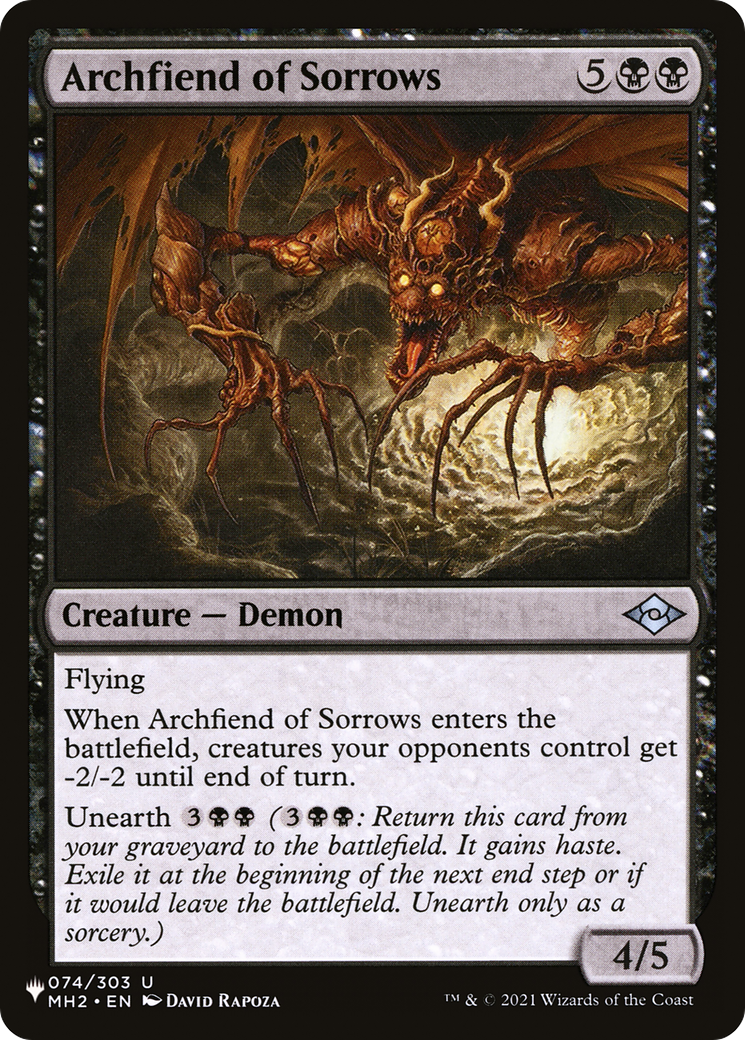 Archfiend of Sorrows [The List Reprints] | L.A. Mood Comics and Games