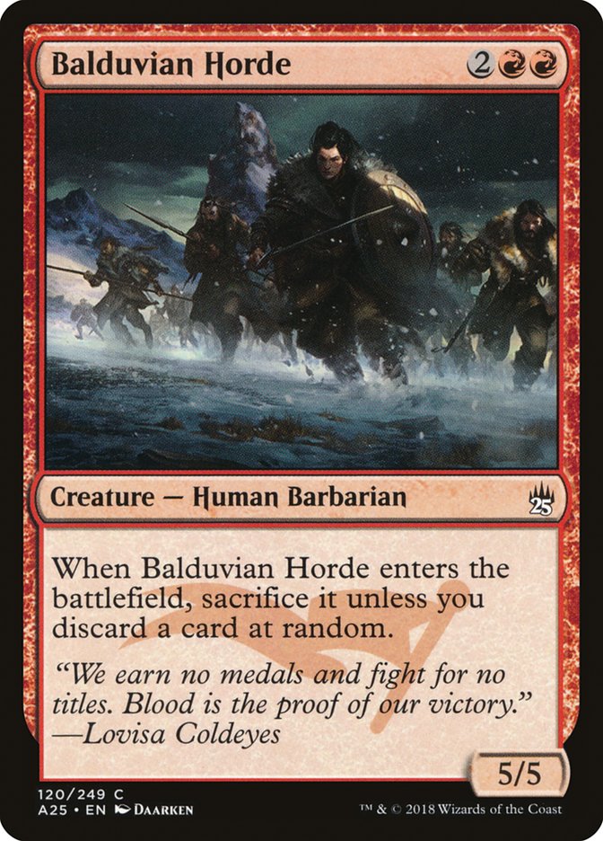 Balduvian Horde [Masters 25] | L.A. Mood Comics and Games
