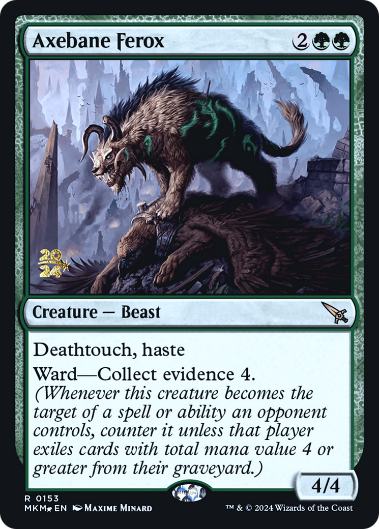 Axebane Ferox [Murders at Karlov Manor Prerelease Promos] | L.A. Mood Comics and Games