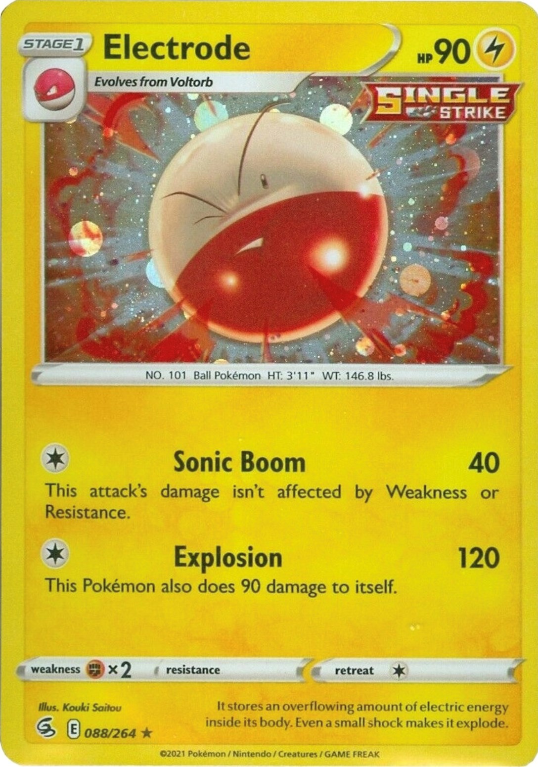 Electrode (088/264) (Cosmos Holo) [Sword & Shield: Fusion Strike] | L.A. Mood Comics and Games