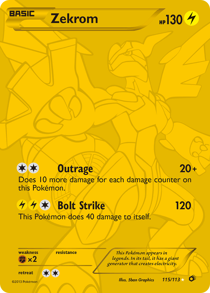 Zekrom (115/113) [Black & White: Legendary Treasures] | L.A. Mood Comics and Games