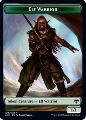 Elf Warrior // Bear Double-Sided Token [Kaldheim Tokens] | L.A. Mood Comics and Games