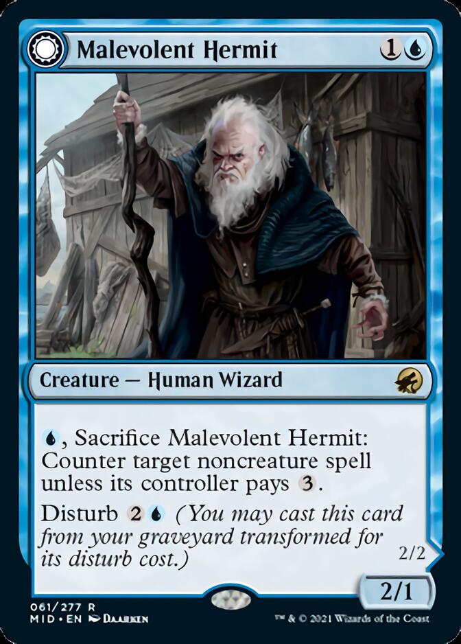 Malevolent Hermit // Benevolent Geist [Innistrad: Midnight Hunt] | L.A. Mood Comics and Games