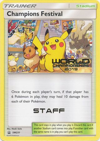 Champions Festival (SM231) (Staff 2019) [Sun & Moon: Black Star Promos] | L.A. Mood Comics and Games