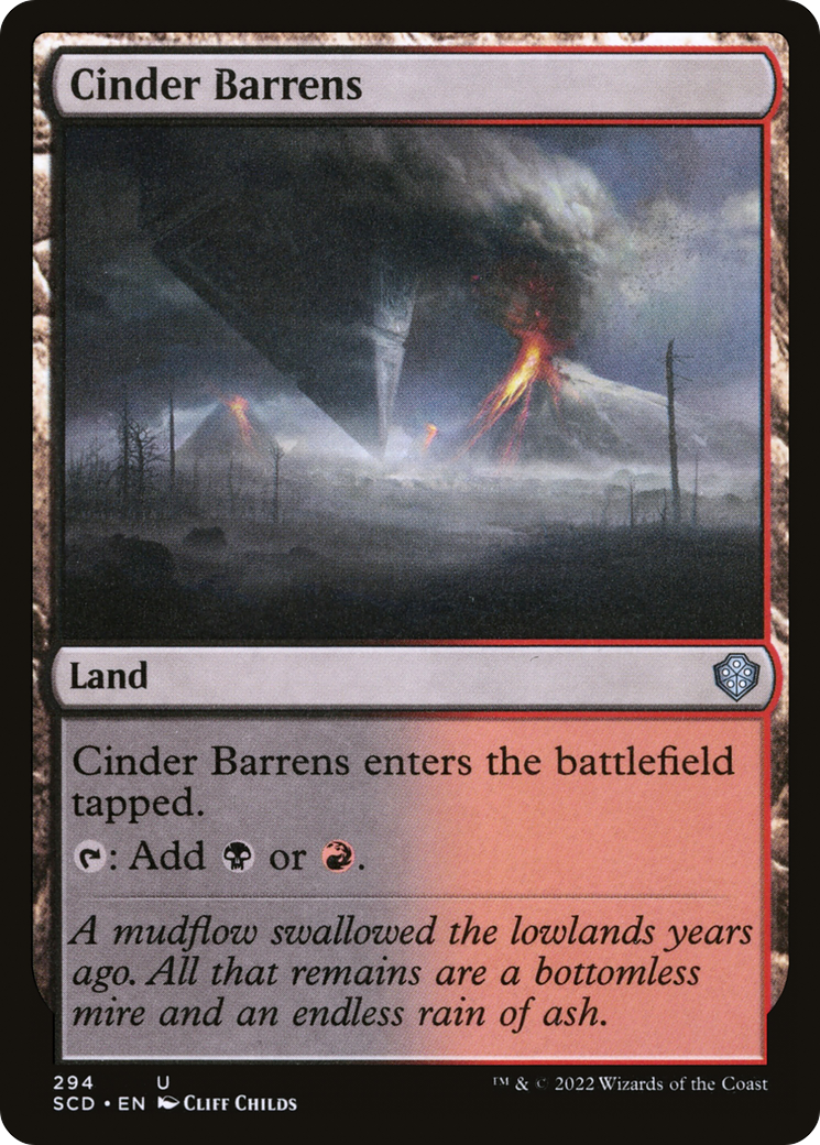 Cinder Barrens [Starter Commander Decks] | L.A. Mood Comics and Games