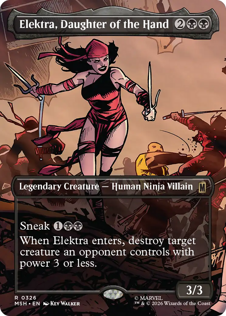 Elektra, Daughter of the Hand (Borderless) [Marvel Super Heroes] | L.A. Mood Comics and Games